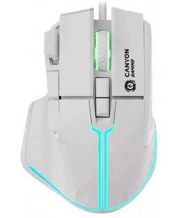 Mouse gaming Canyon - Fortnax, optic, alb