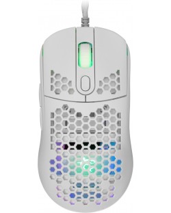 Mouse gaming  White Shark - GALAHAD, optic , albă 