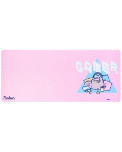 Mouse pad pentru gaming Erik - Pusheen, XL, roz