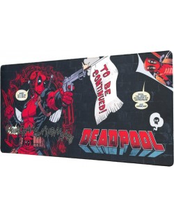 Mouse pad gaming Grupo Erik - Deadpool Marvel, XL, moale, negru