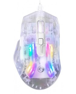 Mouse gaming Marvo - M413 RGB, optic, transparent