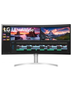 Monitor LG pentru jocuri - 38WN95CP-W, 38'', QHD, 144Hz, 1ms, curbat, curbat