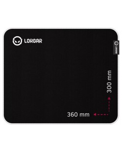 Mouse pad pentru jocuri Lorgar - Legacer 753, L, moale, negru/violet