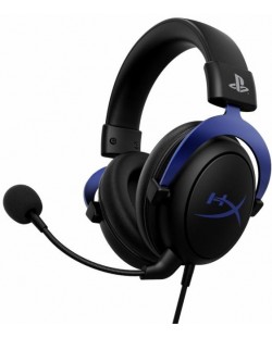 Casti gaming cu microfon HyperX - Cloud Blue, PS5, negre