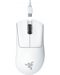 Mouse de gaming Razer - DeathAdder V3 Pro, optic, wireless, alb