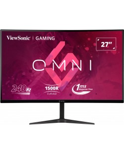 Monitor pentru jocuri ViewSonic - VX2719-PC-MHD, 27'', 240Hz, 1 ms, VA, Curved