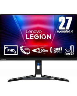 Monitor gaming Lenovo - Legion R27i-30, 27'', 165Hz, 0.5 ms, FreeSync