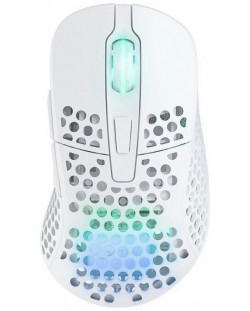 Mouse gaming Xtrfy - M4, optic, wireless, alb