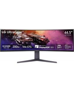 Monitor gaming LG - UltraGear 45GR75DC-B, 44.5'', 200Hz, 1 ms, VA, Curved