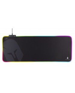 Mouse pad de gaming Spartan Gear - Ares RGB, XXL, negru