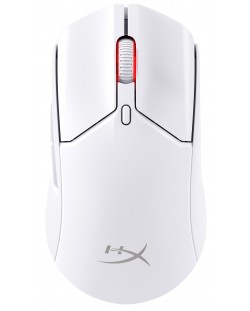 Mouse de gaming HyperX - Pulsefire Haste 2, optic, wireless, alb