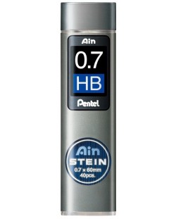 Mine grafit Pentel - Ain Stein - HB, 0.7 mm, 40 bucati