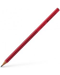 Creion grafit Faber-Castell Grip - 2001, B, roșu