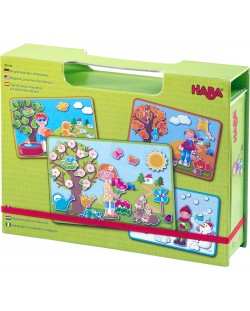 Joc magnetic pentru copii Haba - Anotimpuri, in cutie