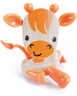 Jucarie pentru copii din bambus Hape - Animal mini Girafa