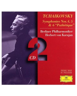 Herbert von Karajan - Peter Ilyich Tchaikovsky: Symphonies Nos. 4, 5 & 6 Pathetique (2 CD)