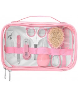 Set de igienă cu suport Lorelli Baby Care - Deluxe, Blush Pink