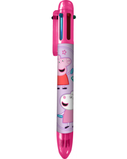 Stilou cu 6 culori Licență pentru copii - Peppa Pig