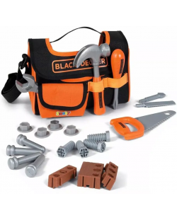 Set joc  Smoby Black & Decker - Cutie de instrumente din pânză