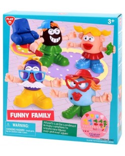 Set de joacă din plastilină PlayGo - Happy Family 