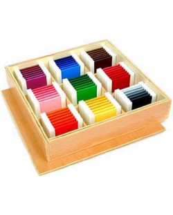Set de joacă Smart Baby - Plăcuțe Montessori colorate, 63 de piese