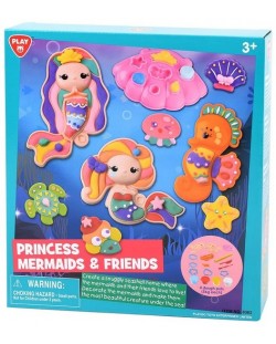 Set de joacă din plastilină PlayGo - Prințese, sirene și prieteni
