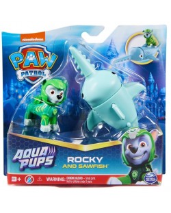 Set de joacă Spin Master Paw Patrol - Aqua Rocky și peștele spadă
