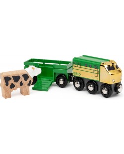 Set de jucării Brio World - Tren agricol, ediție specială