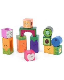 Set de jucărie Vilac - Cuburi muzicale din lemn