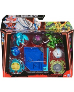 Set joc  Bakugan - Special Attack Ventri, Dragonoid, Titanium Bruiser, Titanium Trox, Smoke