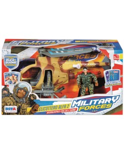 Set de joc RS Toys - Elicopter de luptă cu figura unui soldat
