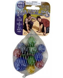 Set de joc House of Marbles - Bile de sticlă în plasă