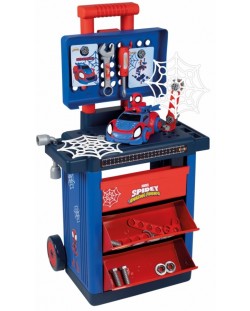 Set joc  Smoby - Cărucior de scule Spidey 