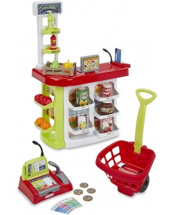Set de joacă Ecoiffier - Supermarket 3 în 1 cu accesorii