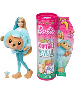 Set joc  Barbie Cutie Reveal -Păpușă în costum de urs-delfin