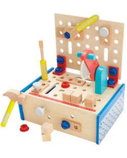 Set de jucării Acool - Bancul de lucru cu ferăstrău circular și unelte