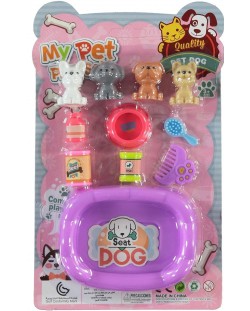 Set joc  RS Toys - Cățeluși cu accesorii pentru baie, sortiment