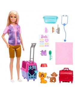 Set joc Barbie - Barbie veterinară, cu accesorii