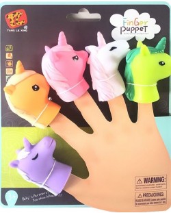 Set 5 marionete pentru degete Finger Puppet - Unicorni