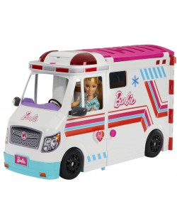 Set joc  Barbie - Transforming Ambulance, Clinica, 20 accesorii