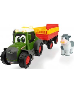 Jucarie Dickie Toys Happy - Tractor cu remorca, 30 cm