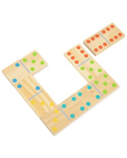 Tooky Toy - piese de domino din lemn pentru joacă în curte