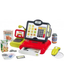 Set joc Smoby - Casă de marcat electronică, cu accesorii