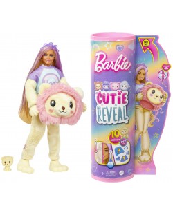Barbie Cute Reveal Play Set - Păpușă cu costum de leoaică