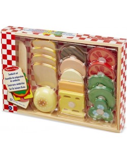 Set de joaca Melissa & Doug - Sandvisuri din lemn