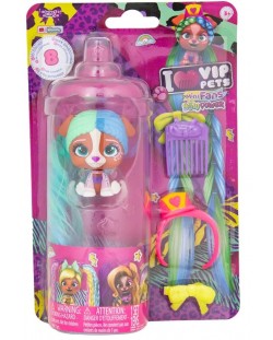 Set joc IMC Toys Vip Pets - Cățel de modă pentru coafuri cu accesorii, Luna