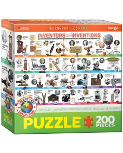 Puzzle Eurographics de 200 piese - Inventatorii si inventiile lor