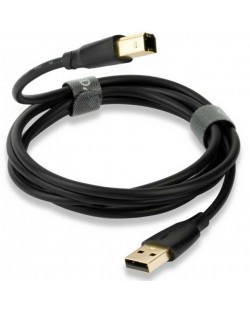 Cablu QED - Connect QE8217, USB-A/USB-B, 1.5m, negru