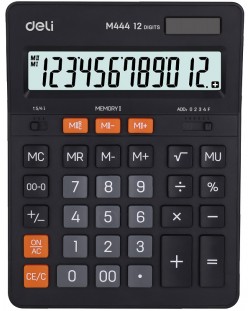 Calculator Deli Exceed - EM444, 12 dgt, negru 