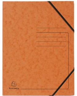 Mapa din carton Exacompta - cu elastic, portocalie